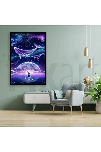 pixartsanat Flying Whales 30*40cm