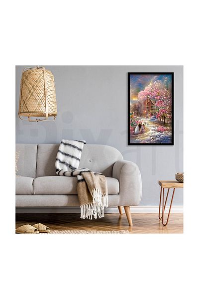 pixartsanat Pink Winter Flowers Pixart Art 38*51