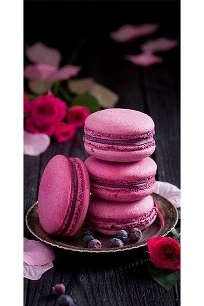 pixartsanat Pink Macarons Pixart Art Diamond Mosaic Painting Diamond Turkey 33*51