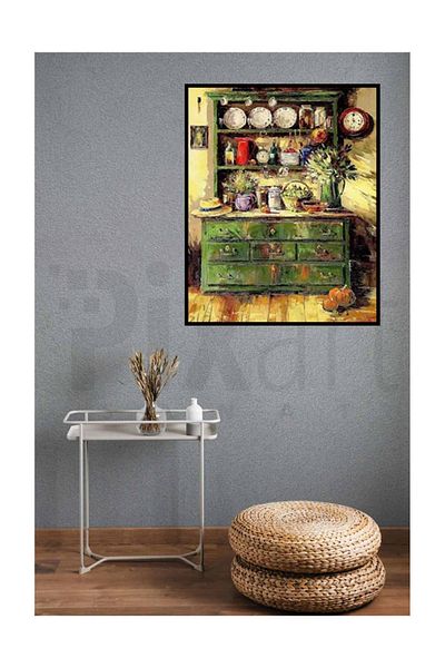 pixartsanat Old Kitchen Cabinet Pixart Art Diamond Mosaic Painting Diamond Türkiye 46*56