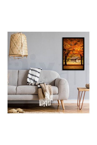 pixartsanat Autumn Scenery Pixart Art Diamond Mosaic Painting Diamond Turkey 40*60