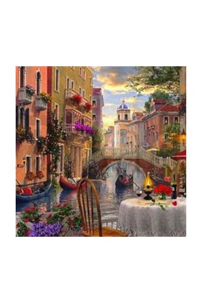 pixartsanat Venetian Coastal Pixart Art Diamond Mosaic Painting Diamond Turkey 61*61