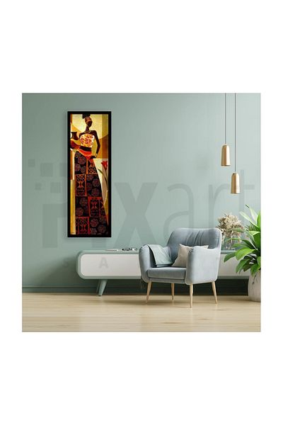 pixartsanat Long Skirted Woman Pixart Art Diamond Mosaic Painting Diamond Türkiye 25*74