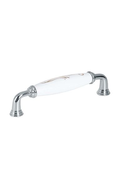 Porcellana Perla Porcelain Metal Handle Kulb Furniture Cabinet Drawer Kitchen Handle Ruby96Mm-Stk0352