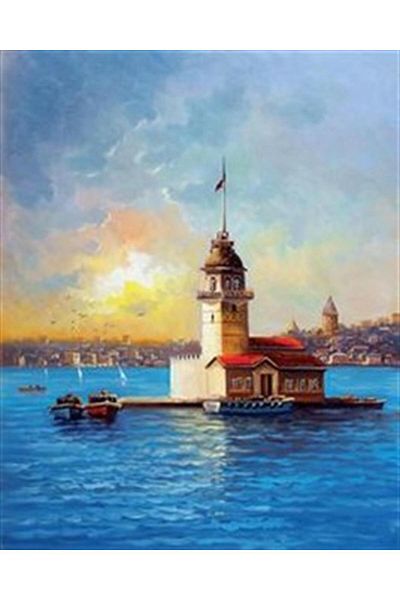 pixartsanat Maiden's Tower Pixart Art Diamond Mosaic Painting Diamond Türkiye 40*50