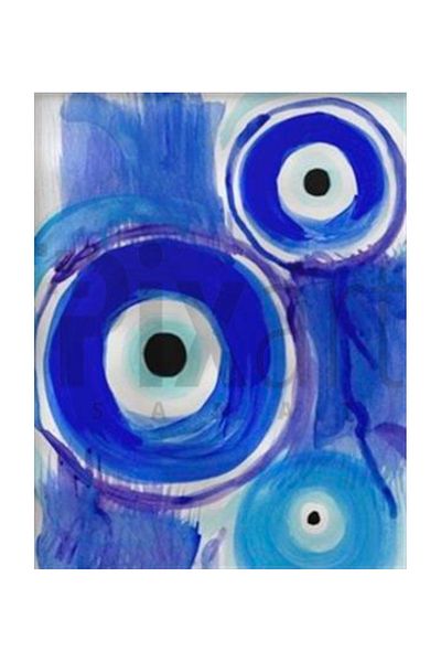 pixartsanat Evil Eye Bead Painting Pixart Art Diamond Mosaic Painting Diamond Türkiye 47*60