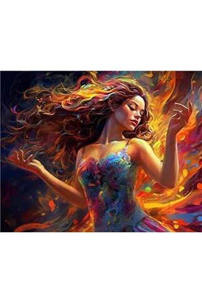 pixartsanat Beautiful Woman 30X40 Pixart Art Diamond Mosaic Painting Diamond Turkey