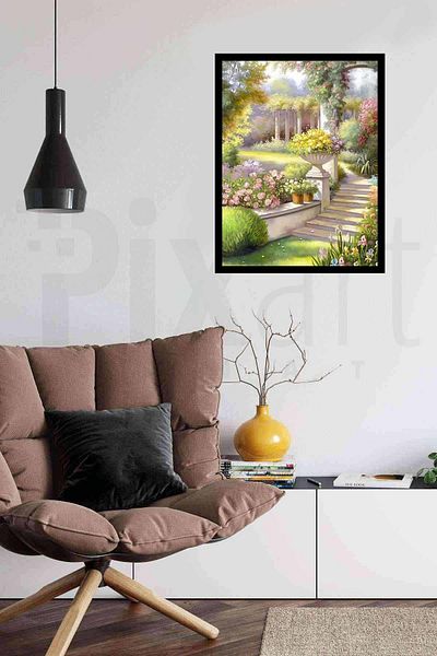 pixartsanat Wonderland Landscape 40*50 Cm Pixart Art Diamond Mosaic Painting Diamond Turkey