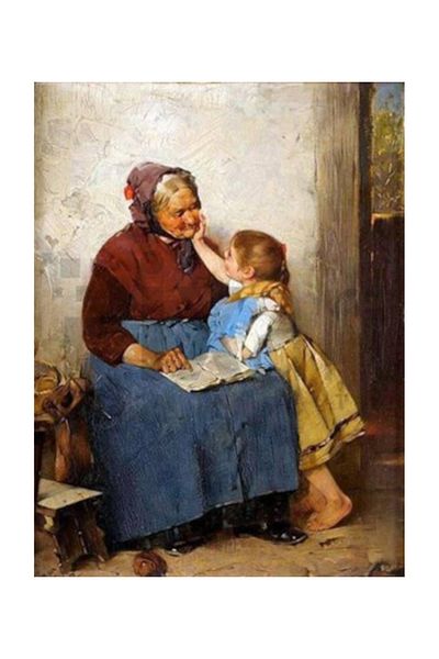 pixartsanat Grandmother And Granddaughter Pixart Art Diamond Mosaic Painting Diamond Turkey 40*60