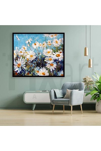 pixartsanat Daisy 35*35 Cm Pixart Art Diamond Mosaic Painting Diamond Turkey