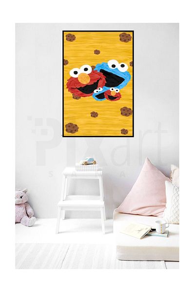 pixartsanat Cookie Monsters Pixart Art Diamond Mosaic Diamond Turkey 40*60