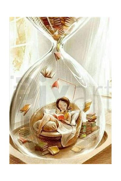 pixartsanat Inside the Hourglass Pixart Art Diamond Mosaic Painting Diamond Turkey 40*58