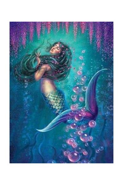 pixartsanat Mermaid Pixart Art Diamond Mosaic Painting Diamond Turkey 45*63
