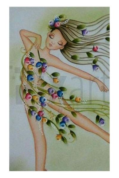 pixartsanat Dancing Girl Pixart Art Diamond Mosaic Painting Diamond Turkey 38*60