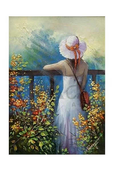 pixartsanat Women And Flowers Pixart Art Diamond Mosaic Painting Diamond Turkey 45*66