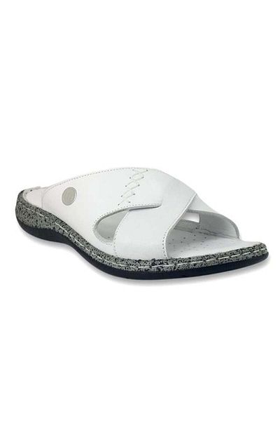 Mammamia Model 2095 - Papuci de zi cu zi pentru femei, alb, din piele naturală