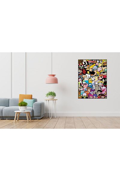 pixartsanat Carton Network Cartoon Characters Pixart Art Diamond Mosaic Diamond Turkey 35*45