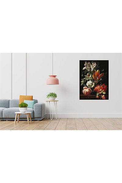pixartsanat Simon Pietersz Verelst A Vase Flower Pixart Art Diamond Mosaic Painting Diamond Turkey 56*51