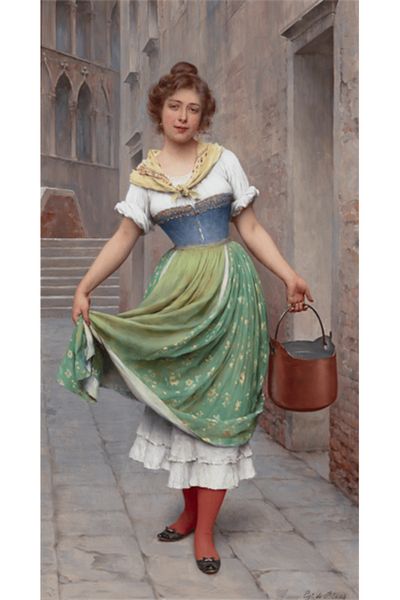 pixartsanat The Water Carrierby Eugen Von Blaas Pixart Art Diamond Mosaic Painting Diamond Turkey 37*69