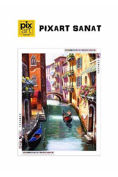 pixartsanat Venice 40X60Cm Pixart Art Diamond Mosaic Painting Diamond Turkey