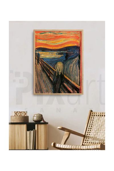 pixartsanat Edward Munch Scream Pixart Art Diamond Mosaic Painting Diamond Turkey 48*71