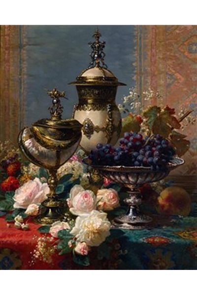 pixartsanat Ornaments of the Table Flowers Pixart Art Diamond Mosaic Painting Diamond Turkey 48*58