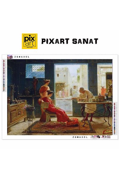 pixartsanat Jewelry Shop 50x35 PixArt Art Diamond Mosaic Painting Diamond Türkiye