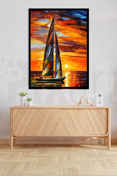 pixartsanat Sailing Boat 30*40 Cm Pixart Art Diamond Mosaic Painting Diamond Turkey
