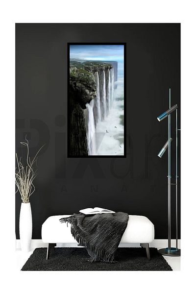 pixartsanat Waterfall Pixart Art Diamond Mosaic Painting Diamond Turkey 39*69