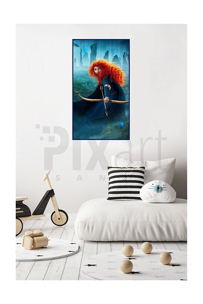 pixartsanat Pixart Art Diamond Mosaic Diamond - Brave Throwing Arrows 40*55