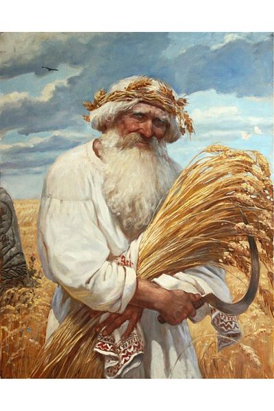 pixartsanat Old Man Collecting Wheat Pixart Art Diamond Mosaic Painting Diamond Turkey 50*60