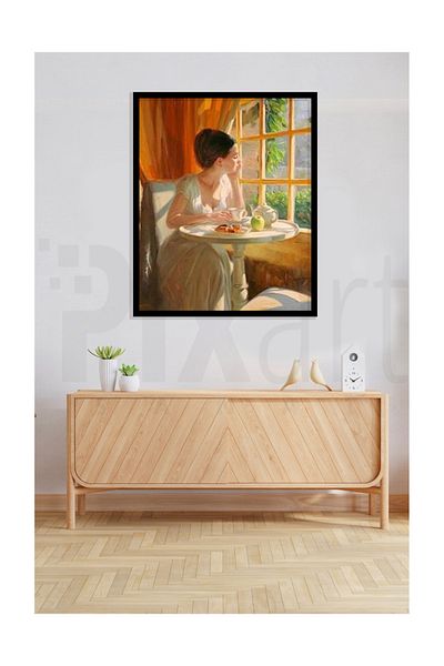 pixartsanat Tea Enjoyment Pixart Art Diamond Mosaic Painting Diamond Turkey 48*60