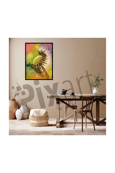 pixartsanat Flight of the Dandelion Pixart Art Diamond Mosaic Painting Diamond Türkiye42*55