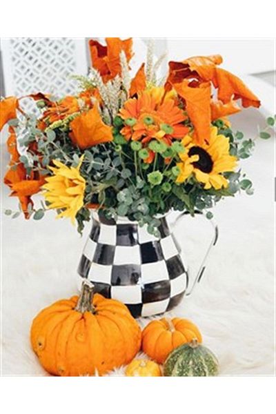 pixartsanat Pumpkins And Flowers in the Same Color Pixart Art Diamond Mosaic Painting Diamond Turkey 43*53