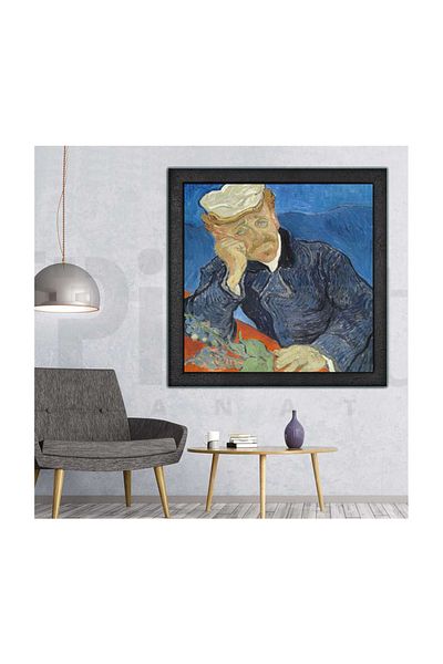 pixartsanat Vincent Van Gogh Dr Paul Gachet Pixart Art Diamond Mosaic Painting Diamond Turkey 50*35