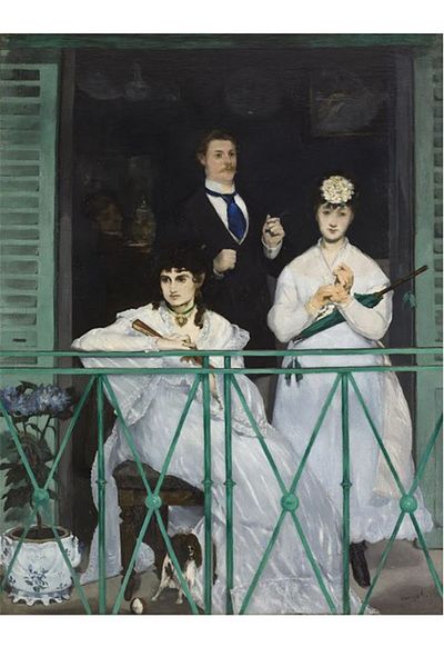 pixartsanat Edouard Manet Balcony Pixart Art Diamond Mosaic Painting Diamond Türkiye 40*60