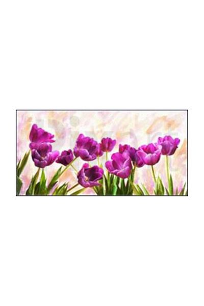 pixartsanat Purple Tulips Pixart Art Diamond Mosaic Painting Diamond Turkey 99*48