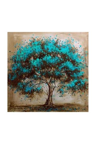 pixartsanat Blue Different Tree Pixart Art Diamond Mosaic Painting Diamond Türkiye 71*71