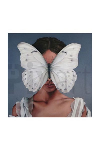 pixartsanat Butterfly Woman Pixart Art Diamond Mosaic Painting Diamond Türkiye 56*51