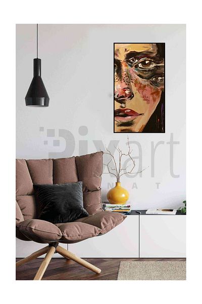 pixartsanat Sad Woman Pixart Art Diamond Mosaic Painting Diamond Türkiye 38*69
