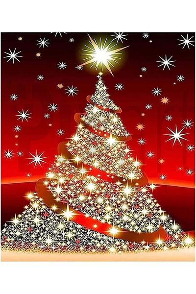 pixartsanat Christmas 30*40 PixArt Art Diamond Mosaic Painting Diamond Turkey