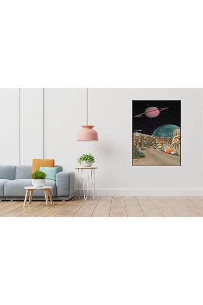 pixartsanat Planets Falling to the Street Pixart Art Diamond Mosaic Painting Diamond Turkey 37*69