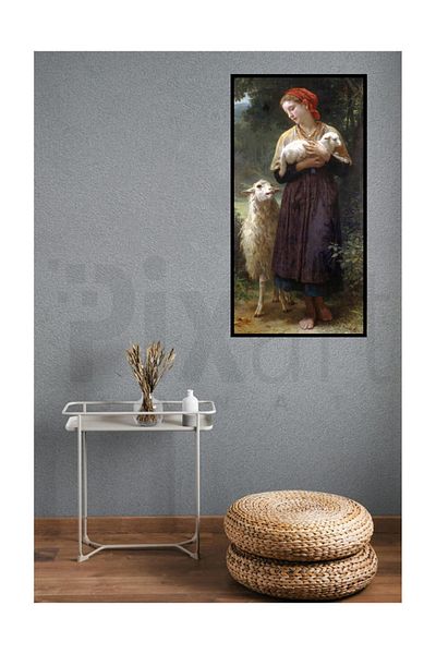 pixartsanat Woman And His Sheep Pixart Art Diamond Mosaic Painting Diamond Turkey 38*69