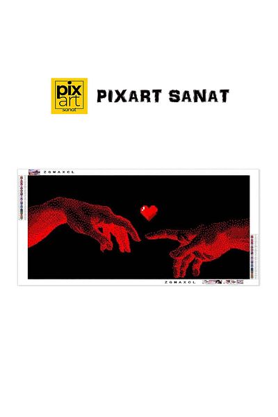 pixartsanat Love 60X25 Pixart Art Diamond Mosaic Painting Diamond Turkey