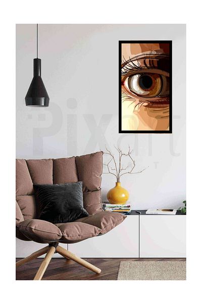 pixartsanat Eye Pixart Art Diamond Mosaic Painting Diamond Türkiye 30*73