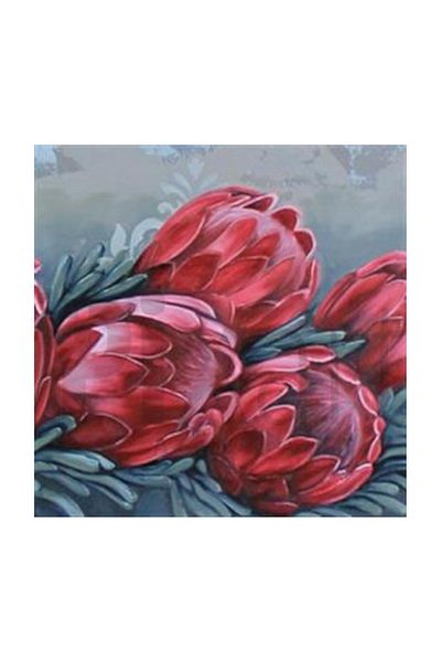 pixartsanat Red Bouquet Pixart Art Diamond Mosaic Painting Diamond Turkey 55*55