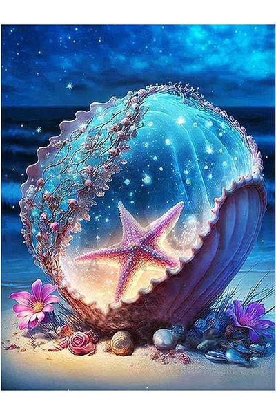 pixartsanat Starfish 30 * 40 Cm Pixart Art Diamond Mosaic Painting Diamond Turkey