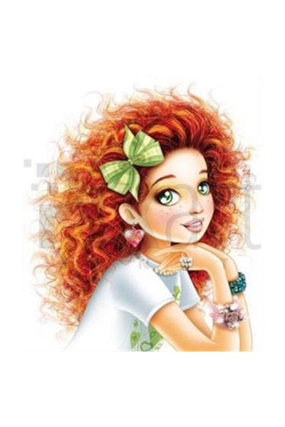 pixartsanat Red Haired Girl Pixart Art Diamond Mosaic Painting Diamond Türkiye 53*60