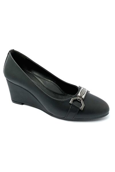 PUNTO 312213 Black Wedge Sole Women's Shoes
