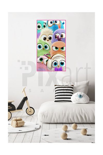 pixartsanat Angry Bird Pixart Art Diamond Mosaic Diamond Turkey 40*60